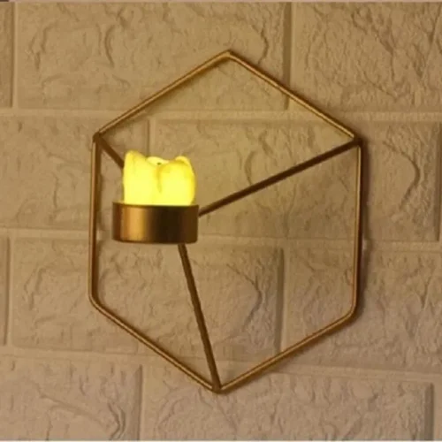 3D Geometric Wall Candle Holder 1pc