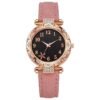 Women's Watch New Style Women's Casual Watch Light Luxury Diamond-encrusted Starfish Pattern Dial Belt Quartz Watch Beaded Bracelet suit