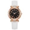Women's Watch New Style Women's Casual Watch Light Luxury Diamond-encrusted Starfish Pattern Dial Belt Quartz Watch Beaded Bracelet suit