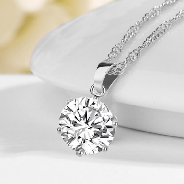 Silver Plated Zircon Necklace Set
