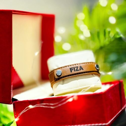 Premium Custom Name Leather Bracelet