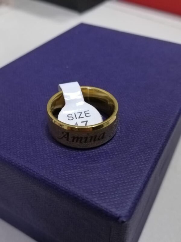 Customized Name Ring